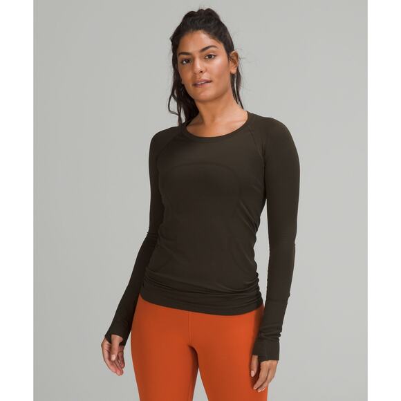 Lululemon Swiftly Tech Long Sleeve Shirt 2.0 Dark Olive - 6 - Picture 1 of 5